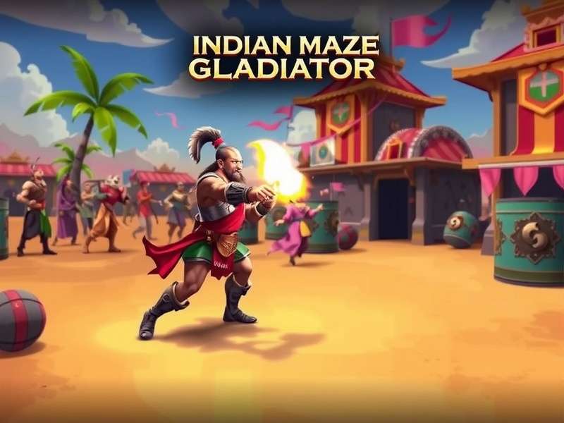Indian Maze Gladiator Combat Scene